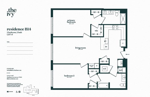 B14-AP-B48 Floor Plan at The Ivy, Chatham